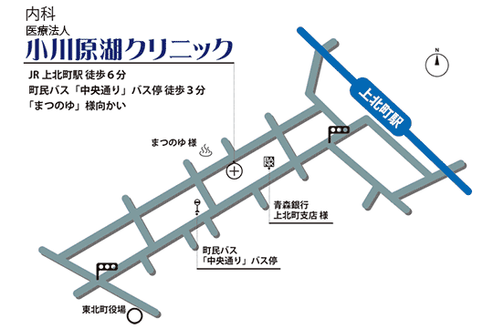 小川原湖クリニック　近隣地図